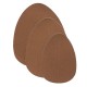 BYE BRA BREAST LIFT PADS + 3 PAIRS OF SATIN NIPPLE COVERS - DARK BROWN  SIZE A-C