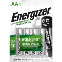 ENERGIZER RECHARGEABLE BATTERIES AA4 BLISTER 4