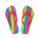 PRIDE - LGBT FLAG FLIP FLOPS 38-39 EUR