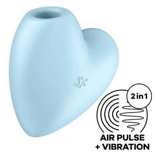 Вибратор SATISFYER CUTIE HEART STIMULATOR & VIBRATOR - BLUE