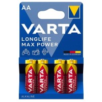 VARTA MAX POWER ALKALINE BATTERY AA LR6 4 UNIT