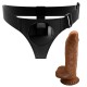 Дилдо PRETTY LOVE - HARNESS BRIEFS UNIVERSAL HARNESS WITH DILDO MICHEAL 20 CM BLACK