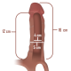 INTENSE - HOLLOW STRAP-ON SILICONE EXTENDER 16 X 3.5 CM