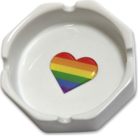 PRIDE - LARGE ORTHOGONAL ASHTRAY WITH THE 