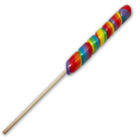 PRIDE - SMALL LOLLIPOP WITH THE LGBT FLAG 