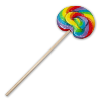 PRIDE - SMALL ROUND LOLLIPOP WITH THE LGBT