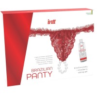 INTT - BRAZILIAN RED PANTY WITH PEARLS AND