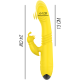 Вибратор INTENSE - IGGY MULTIFUNCTION RECHARGEABLE VIBRATOR UP & DOWN WITH CLITORAL STIMULATOR YELLOW