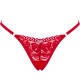 Бельо OBSESSIVE - LACELOVE THONG RED XS/S