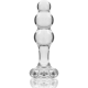 NEBULA SERIES BY IBIZA™ - MODEL 1 PLUG BOROSILICATE GLASS 10.7 X 3 CM TRANSPARENT