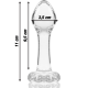 Анален разширител NEBULA SERIES BY IBIZA™ - MODEL 2 ANAL PLUG BOROSILICATE GLASS 11 X 3.5 CM CLEAR