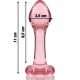 Анален разширител NEBULA SERIES BY IBIZA™ - MODEL 2 ANAL PLUG BOROSILICATE GLASS 11 X 3.5 CM PINK