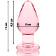 Анален разширител NEBULA SERIES BY IBIZA™ - MODEL 3 ANAL PLUG BOROSILICATE GLASS 11 X 5 CM PINK