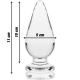 Анален разширител NEBULA SERIES BY IBIZA™ - MODEL 4 ANAL PLUG BOROSILICATE GLASS 11 X 5 CM CLEAR