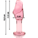 Анален разширител NEBULA SERIES BY IBIZA™ - MODEL 6 ANAL PLUG BOROSILICATE GLASS 12.5 X 4 CM PINK