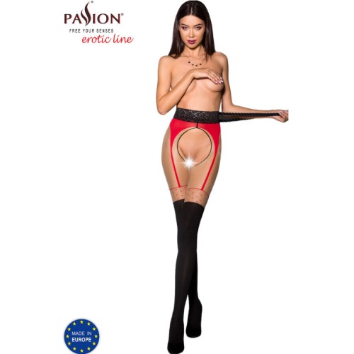 PASSION - TIOPEN 003 STOCKING RED 1/2 (20/40 DEN)