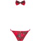 Бельо OBSESSIVE - MS MERRILO THONG & BOW TIE ONE SIZE