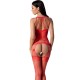 PASSION - BS095 RED BODYSTOCKING ONE SIZE