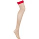 Бельо OBSESSIVE - S814 STOCKINGS RED S/M