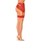 Бельо OBSESSIVE - S814 STOCKINGS RED S/M