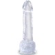 KING COCK CLEAR - REALISTIC PENIS WITH BALLS 15.2 CM TRANSPARENT