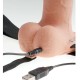 Вибратор FETISH FANTASY SERIES - ADJUSTABLE HARNESS REALISTIC PENIS WITH BALLS RECHARGEABLE AND VIBRATOR 23 CM