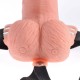 Вибратор FETISH FANTASY SERIES - ADJUSTABLE HARNESS REMOTE CONTROL REALISTIC PENIS WITH RECHARGEABLE TESTICLES AND VIBRATOR 15 CM