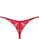 Бельо OBSESSIVE - INGRIDIA CROTCHLESS THONG RED M/L