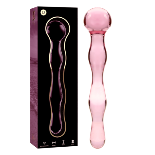 Дилдо NEBULA SERIES BY IBIZA™ - MODEL 13 DILDO BOROSILICATE GLASS 18 X 3.5 CM PINK