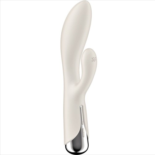 SATISFYER - SPINNING RABBIT 1 CLITORIS AND G-SPOT STIMULATION BEIGE