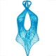 Секси боди LEG AVENUE - TEDDY HALTER WITH LACE BLUE