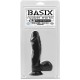 Дилдо BASIX RUBBER WORKS SUCTION CUP 16 CM DONG BLACK