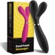 Вибратор ARMONY - Y-WAND MASSAGER & VIBRATOR DOUBLE HEAD BLACK