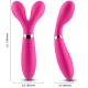 Вибратор ARMONY - Y-WAND MASSAGER & VIBRATOR DOUBLE HEAD FUCHSIA