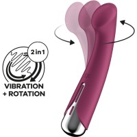 Вибратор SATISFYER - SPINNING G-SPORT 1 ROTATOR VIBRATOR RED