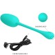 Вибро яйце PRETTY LOVE - KNUCKER WATER GREEN RECHARGEABLE VIBRATING EGG