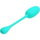 Вибро яйце PRETTY LOVE - KNUCKER WATER GREEN RECHARGEABLE VIBRATING EGG