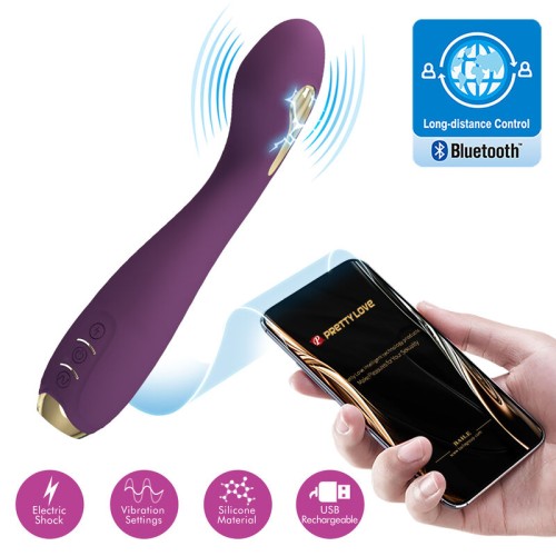 Вибратор PRETTY LOVE - HECTOR ELECTROSHOCK VIBRATOR BY APP CONTROL PURPLE