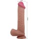 Дилдо PRETTY LOVE - SLIDING SKIN SERIES REALISTIC DILDO WITH SLIDING SKIN SUCTION CUP BROWN 26 CM