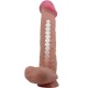 Дилдо PRETTY LOVE - SLIDING SKIN SERIES REALISTIC DILDO WITH SLIDING SKIN SUCTION CUP BROWN 26 CM