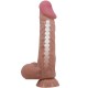 Дилдо PRETTY LOVE - SLIDING SKIN SERIES REALISTIC DILDO WITH SLIDING SKIN SUCTION CUP BROWN 24 CM