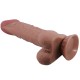 Дилдо PRETTY LOVE - SLIDING SKIN SERIES REALISTIC DILDO WITH SLIDING SKIN SUCTION CUP BROWN 24 CM