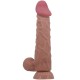 Дилдо PRETTY LOVE - SLIDING SKIN SERIES REALISTIC DILDO WITH SLIDING SKIN SUCTION CUP BROWN 24 CM