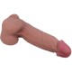 Дилдо PRETTY LOVE - SLIDING SKIN SERIES REALISTIC DILDO WITH SLIDING BROWN SKIN SUCTION CUP 21.8 CM