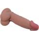 Дилдо PRETTY LOVE - SLIDING SKIN SERIES REALISTIC DILDO WITH SLIDING BROWN SKIN SUCTION CUP 19.4 CM