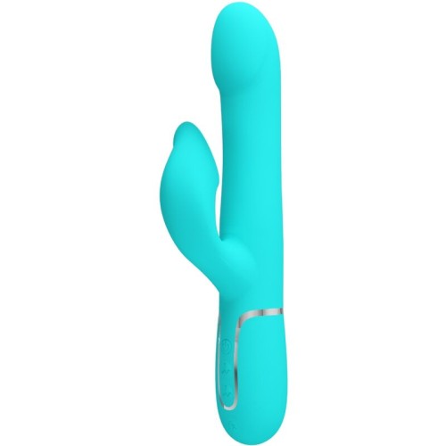 Вибратор PRETTY LOVE - RABBIT VIBRATOR PEARLS AQUA GREEN