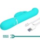 Вибратор PRETTY LOVE - COALE RABBIT VIBRATOR PEARLS AQUA GREEN