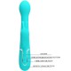 Вибратор PRETTY LOVE - DEJON RABBIT VIBRATOR 3 IN 1 MULTIFUNCTION AQUA GREEN