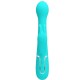 Вибратор PRETTY LOVE - DEJON RABBIT VIBRATOR 3 IN 1 MULTIFUNCTION AQUA GREEN