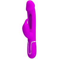 Вибратор PRETTY LOVE - KAMPAS RABBIT 3 IN 1 MULTIFUNCTION VIBRATOR WITH TONGUE VIOLET